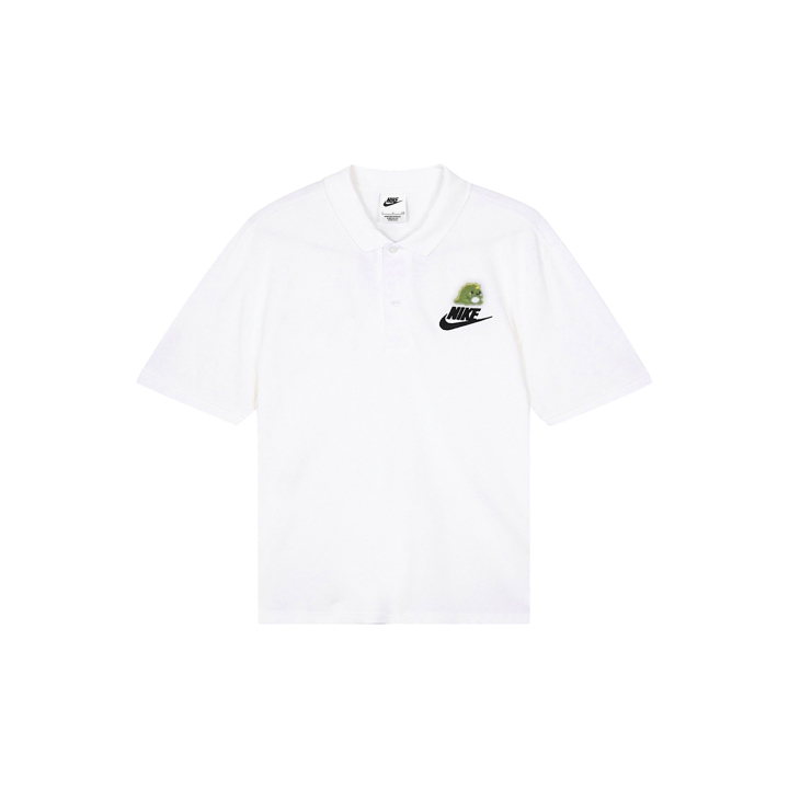Nike Nike Polo Shirts Men's White Polo Collar Moderate Straight Fit