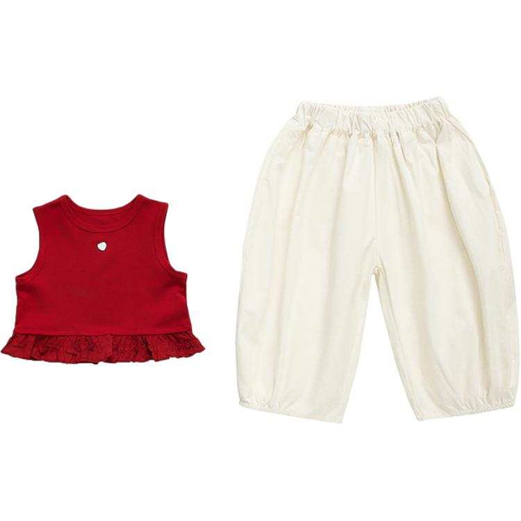 PROTECTCAMEL PROTECTCAMEL Pre School Two Piece Skirt Sets Crew Neck Moderate Short