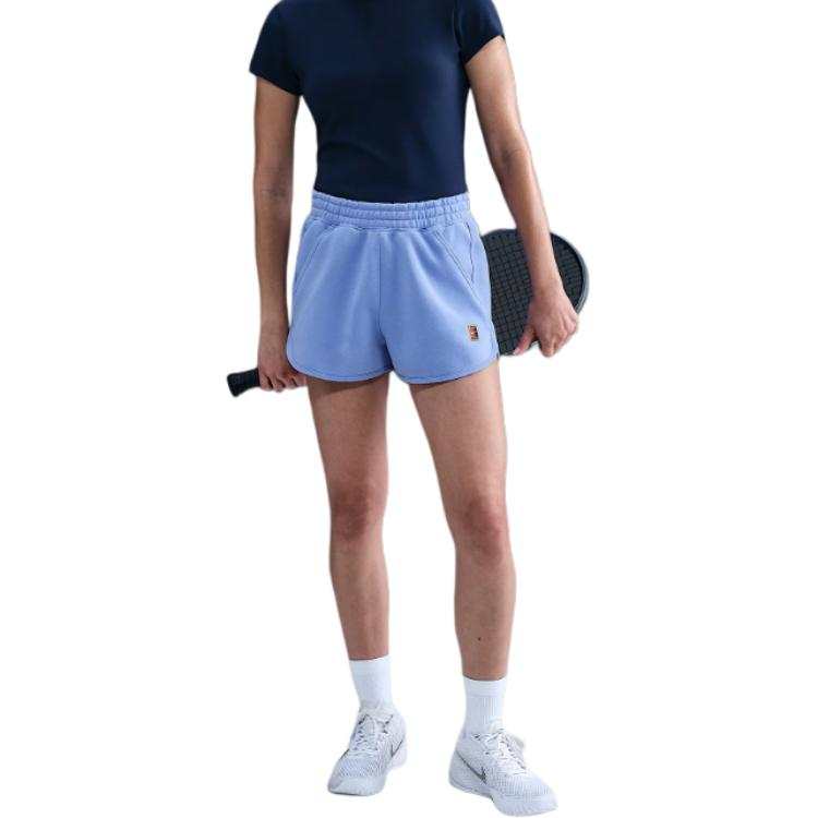 Nike NikeCourt Heritage Women's Mid-Rise Fleece Tennis Shorts
