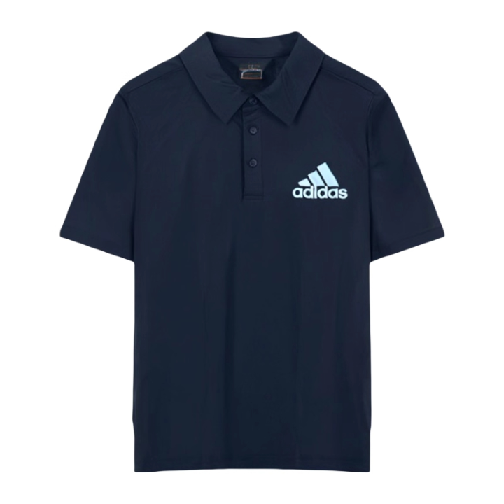 Adidas Adidas Polo Shirts Men's Black Polo Collar Thin