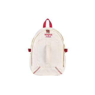 VANWALK Polyester Backpack Large Unisex Vintage White/Baseball Red/Vintage Green