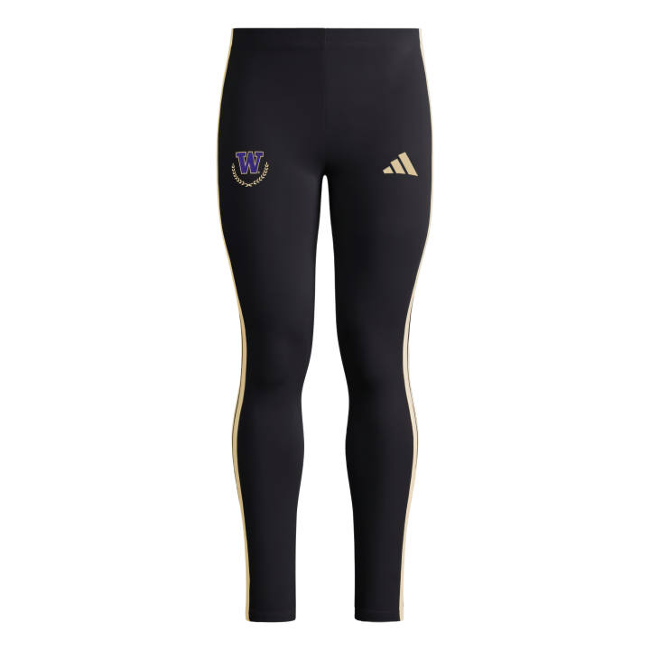 Adidas Adidas Free Shipping With AdiClub Washington Huskies Essentials 3 Stripes Cotton Legging