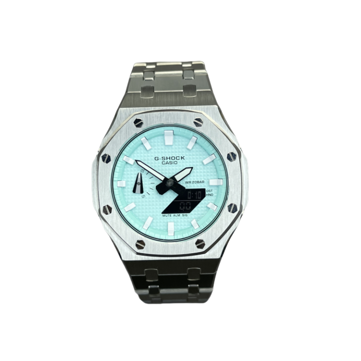 CASIO CASIO Custom Collection Quartz Movement Stainless Steel Watchband Watch Unisex Blue Dial