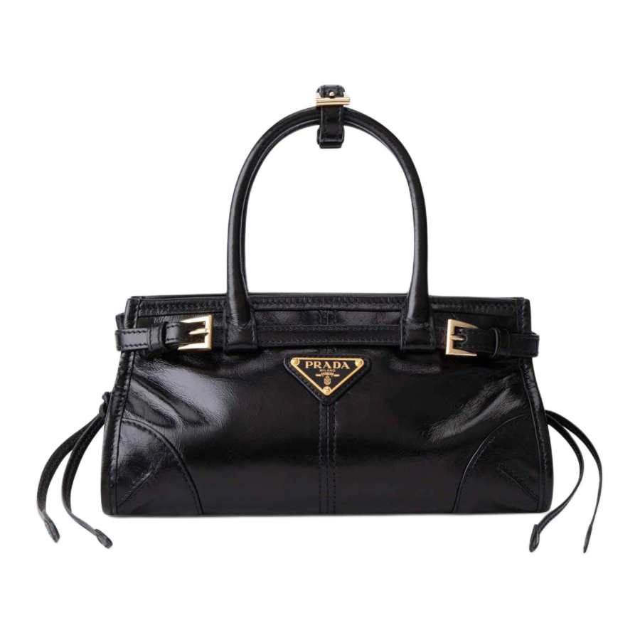 PRADA PRADA Bonnie Leather Handbag Mini Women's Black