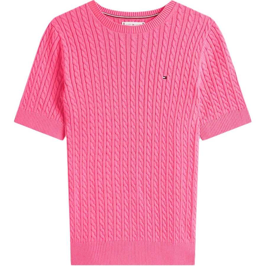 Tommy Hilfiger Sweaters Women's Pink Crew Neck Moderate Other