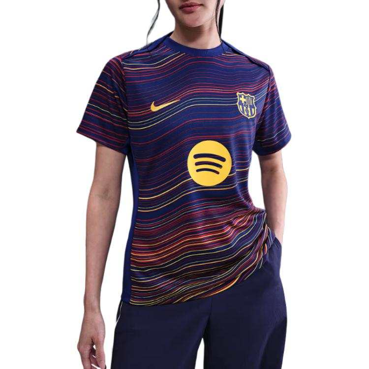 Nike Nike Fc Barcelona Academy Pro Home Women's Nike Dri FIT Soccer Pre Match Short Sleeve Top