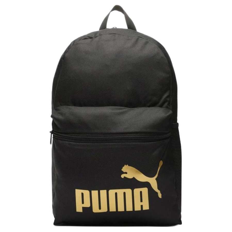 PUMA PUMA Fabric Backpack Unisex Black Gold