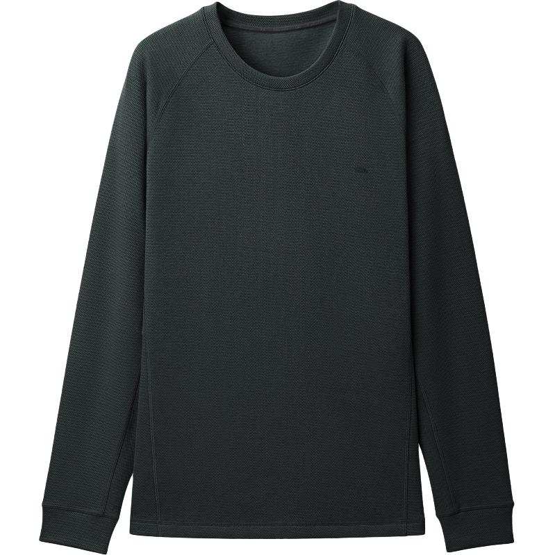 BENEUNDER T Shirts Men's Crew Neck Thickened And Fleece Lined Straight Fit
