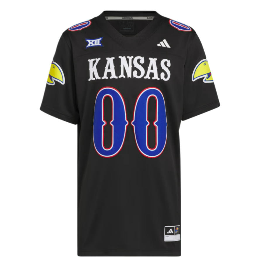 Adidas Adidas Free Shipping With AdiClub Kansas Jayhawks Premier Alternate Football Jersey