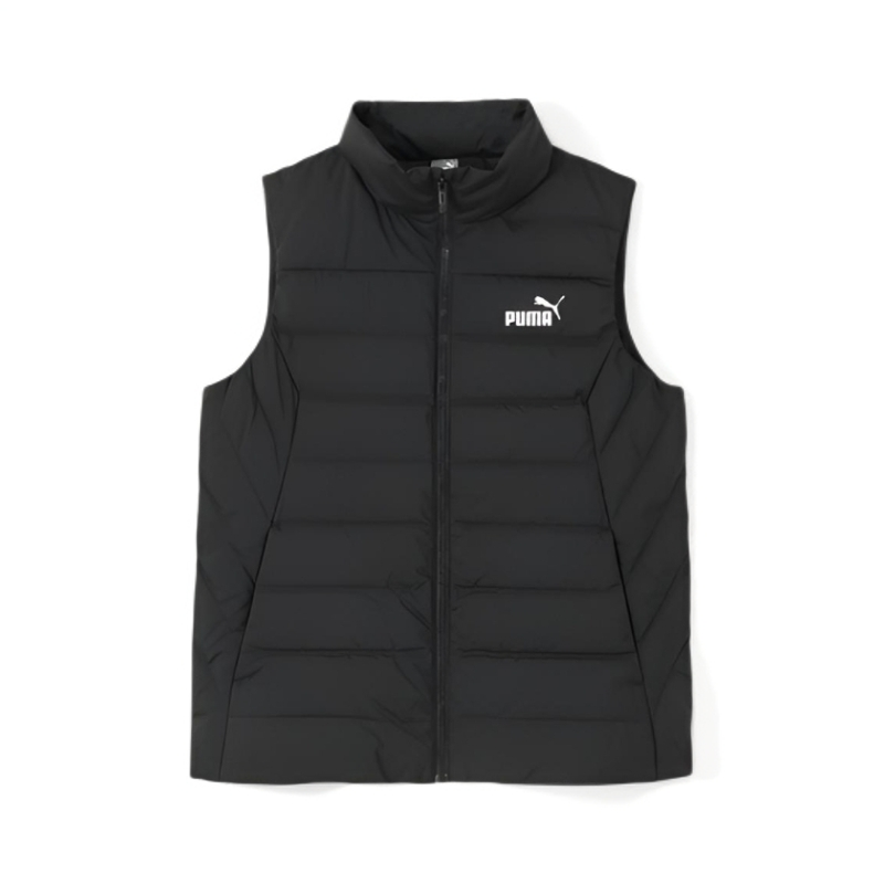 PUMA ESS Vests Women's Black Stand Collar Moderate Other