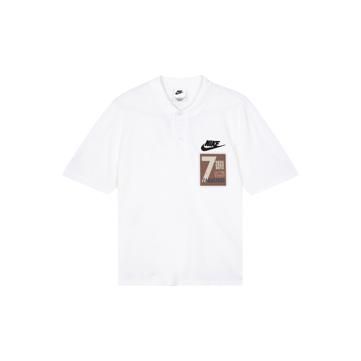 Nike Nike Polo Shirts Men's White Polo Collar Moderate Straight Fit