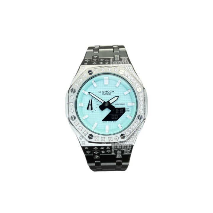 CASIO CASIO Custom Collection Quartz Movement Stainless Steel Watchband Watch Unisex Blue Dial