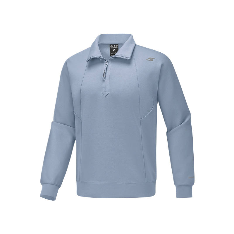 Skechers Sweatshirts Men's Daybreak Gray 01DS Lapel Moderate Regular