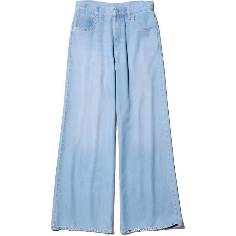 UNIQLO Jeans Women's Blue Moderate Flared Pants