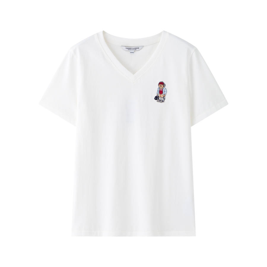 Teenie Weenie T Shirts Women's V Neck Moderate