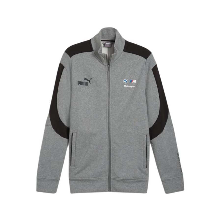 PUMA BMW Jackets Men's Gray Stand Collar Moderate Other