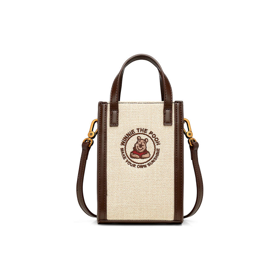 Disney Winnie The Pooh Fabric Handbag Women's Ecru
