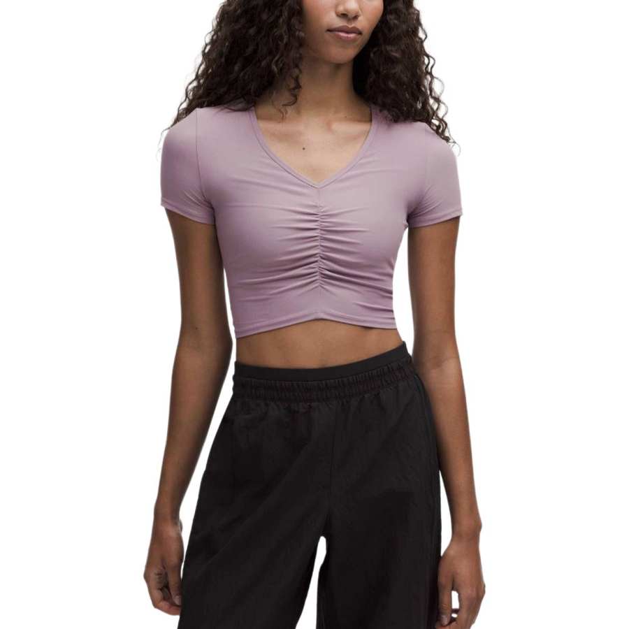 Lululemon Yoga T Shirts Women's V Neck Moderate