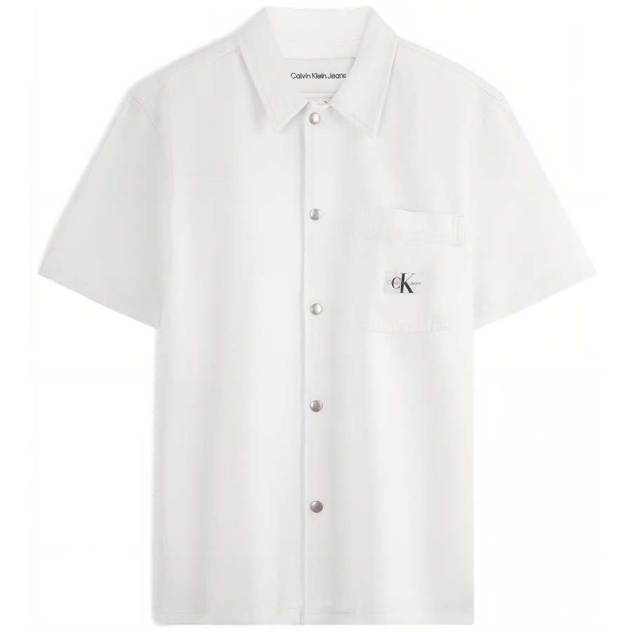 CALVIN KLEIN Shirt Men's White Denim