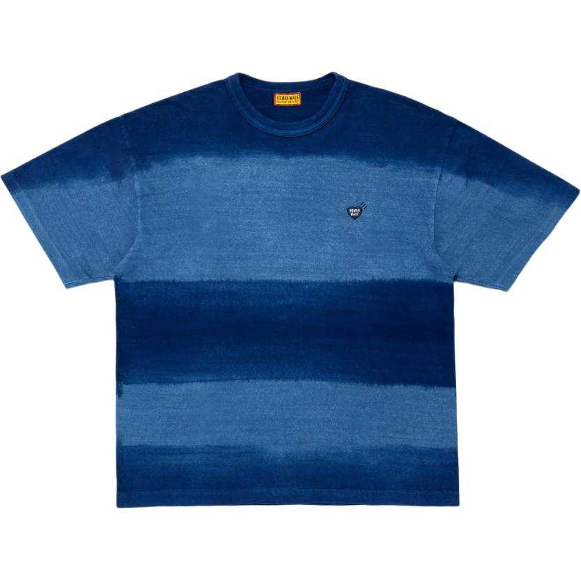 HUMAN MADE SS25 T Shirts Unisex Indigo Crew Neck Moderate Straight Fit