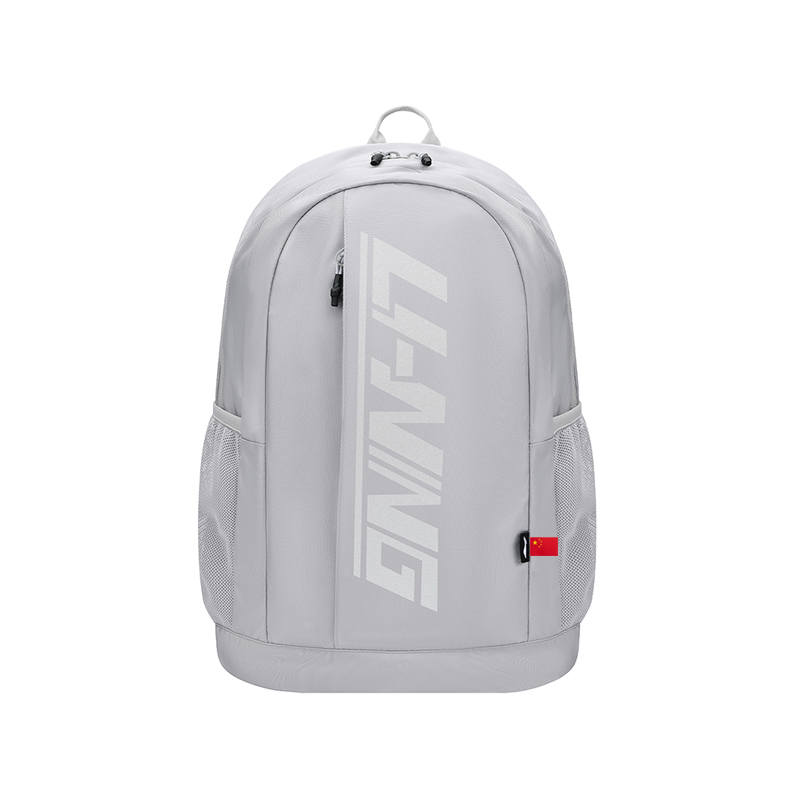 Li-Ning Li Ning Polyester Backpack Regular Unisex Gray