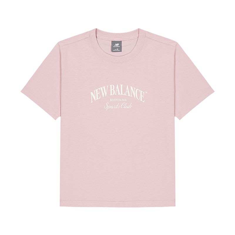 New Balance New Balance T Shirts Women's Pink Crew Neck Moderate Other