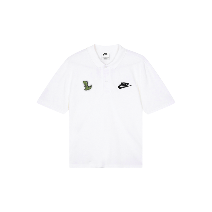 Nike Nike Polo Shirts Men's White Polo Collar Moderate Straight Fit