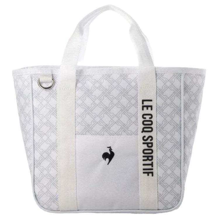 Le Coq Sportif Polyester Tote Bag, Shopping Bag, Handbag Regular Women's White