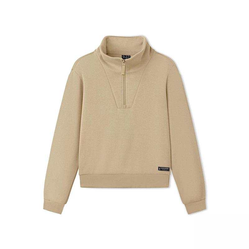 Skechers Sweatshirts Women's Irish Cream/028R Stand Collar Moderate Regular