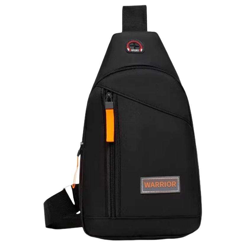WARRIOR Warrior Nylon Fabric Sling Bag Unisex Black