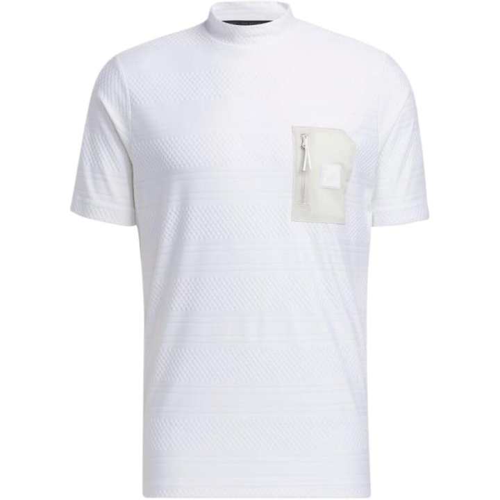 Adidas Adidas T Shirts Men's White Stand Collar Moderate Straight Fit