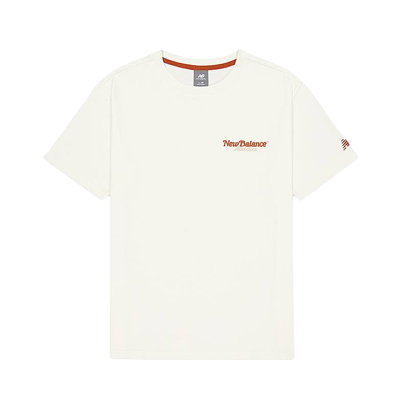 New Balance New Balance T Shirts Men's White Crew Neck Moderate