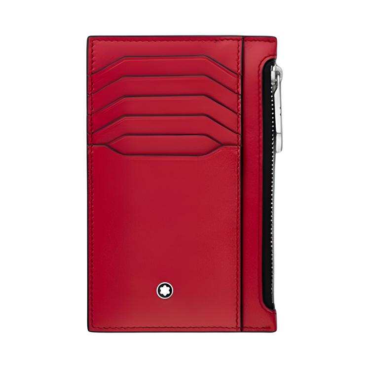 MONTBLANC Meisterstuck Cow Leather Wallet, Card Holder Men's Red