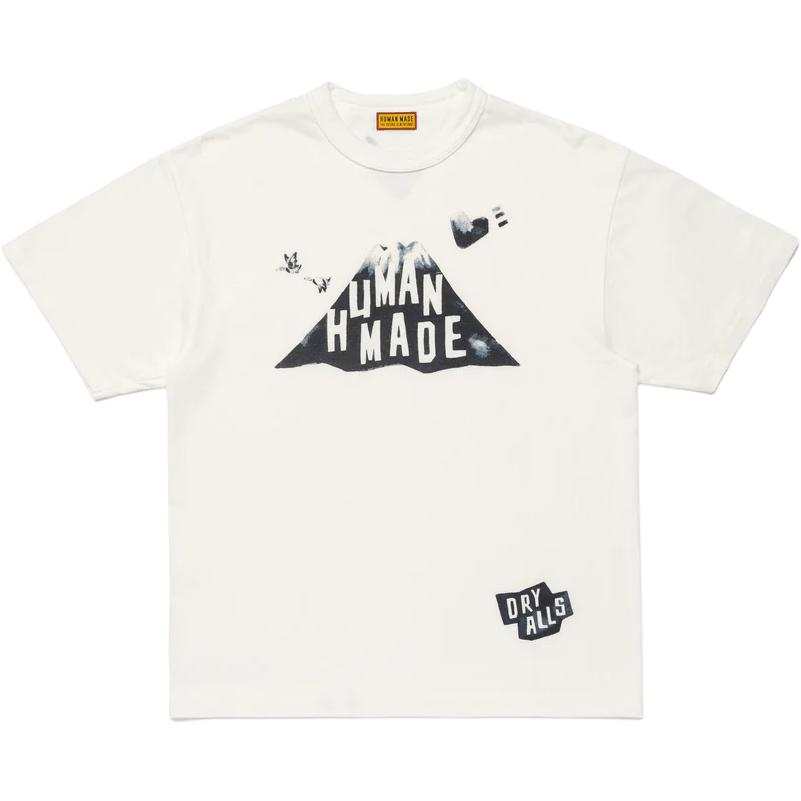 HUMAN MADE SS25 T Shirts Unisex White Crew Neck Moderate Straight Fit