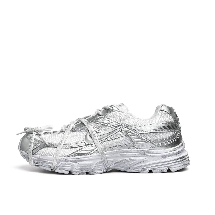 Nike Nike Initiator Abrasion Resistant Low top Running Shoes Unisex White Gray Silver