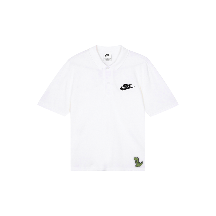 Nike Nike Polo Shirts Men's White Polo Collar Moderate Straight Fit