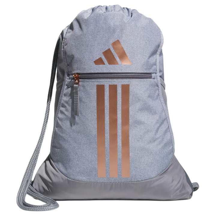 Adidas Adidas Print Backpack Unisex Gray & Rose Gold