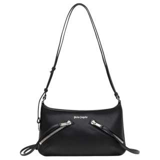 PALM ANGELS Calfskin Shoulder Bag Small Women's Black