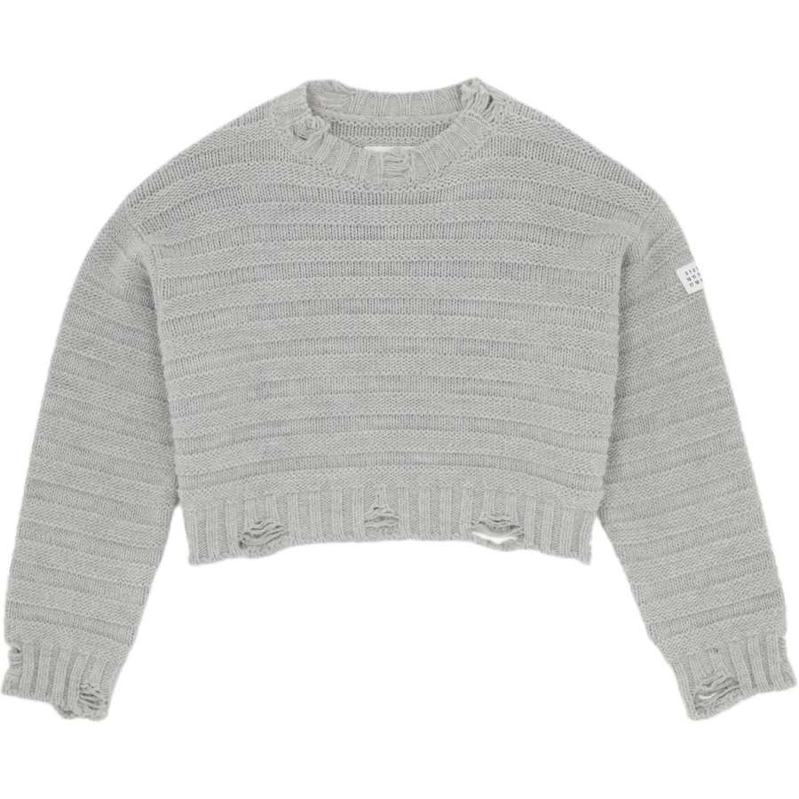 MM6 Maison Margiela Numbers-Patch Distressed Jumper