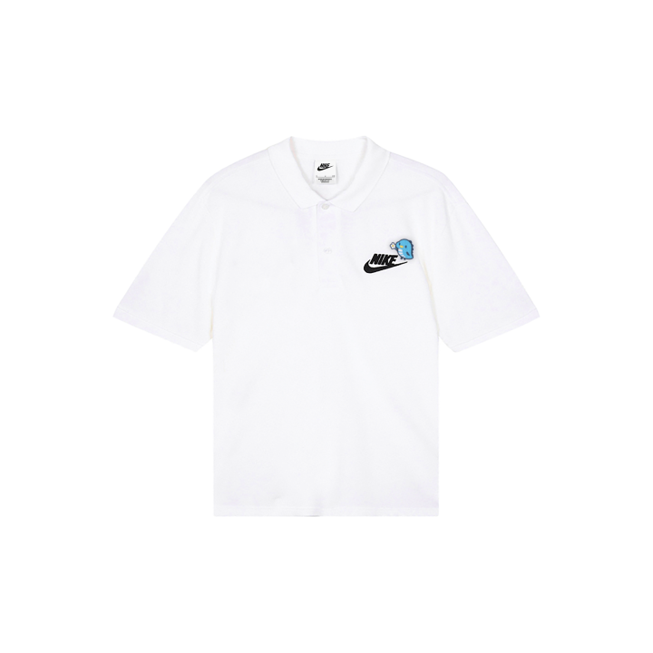 Nike Nike Polo Shirts Men's White Polo Collar Moderate Straight Fit