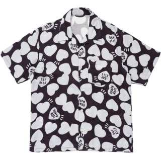 HUMAN MADE SS25 Shirts Unisex Marine Blue Cuban Collar Moderate Other