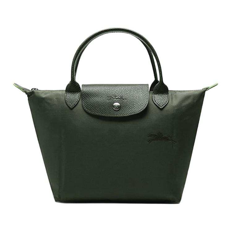 LONGCHAMP Le Pliage Green Eco Friendly Canvas Dumpling Bag Handbag Small Women's Forest Green