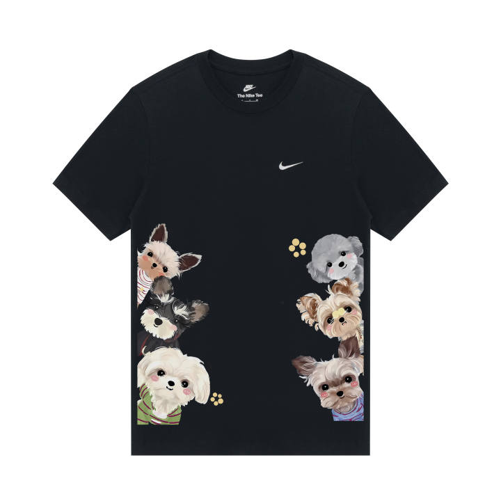Nike Nike Clothing T Shirts Unisex Black Crew Neck Moderate
