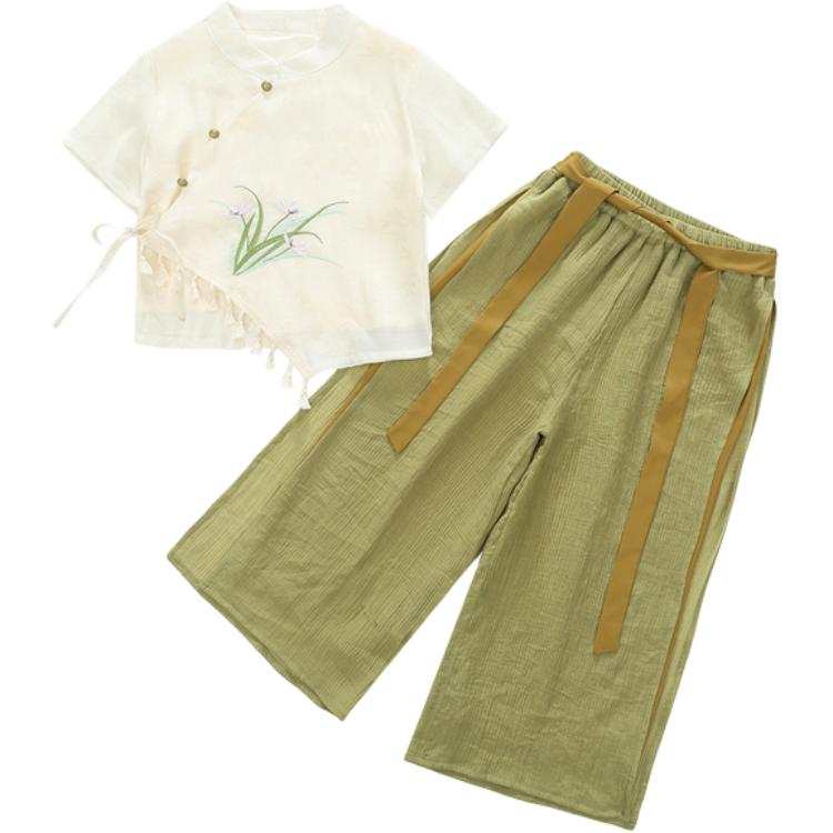PROTECTCAMEL PROTECTCAMEL Pre School Two Piece Skirt Sets Crew Neck Moderate Short