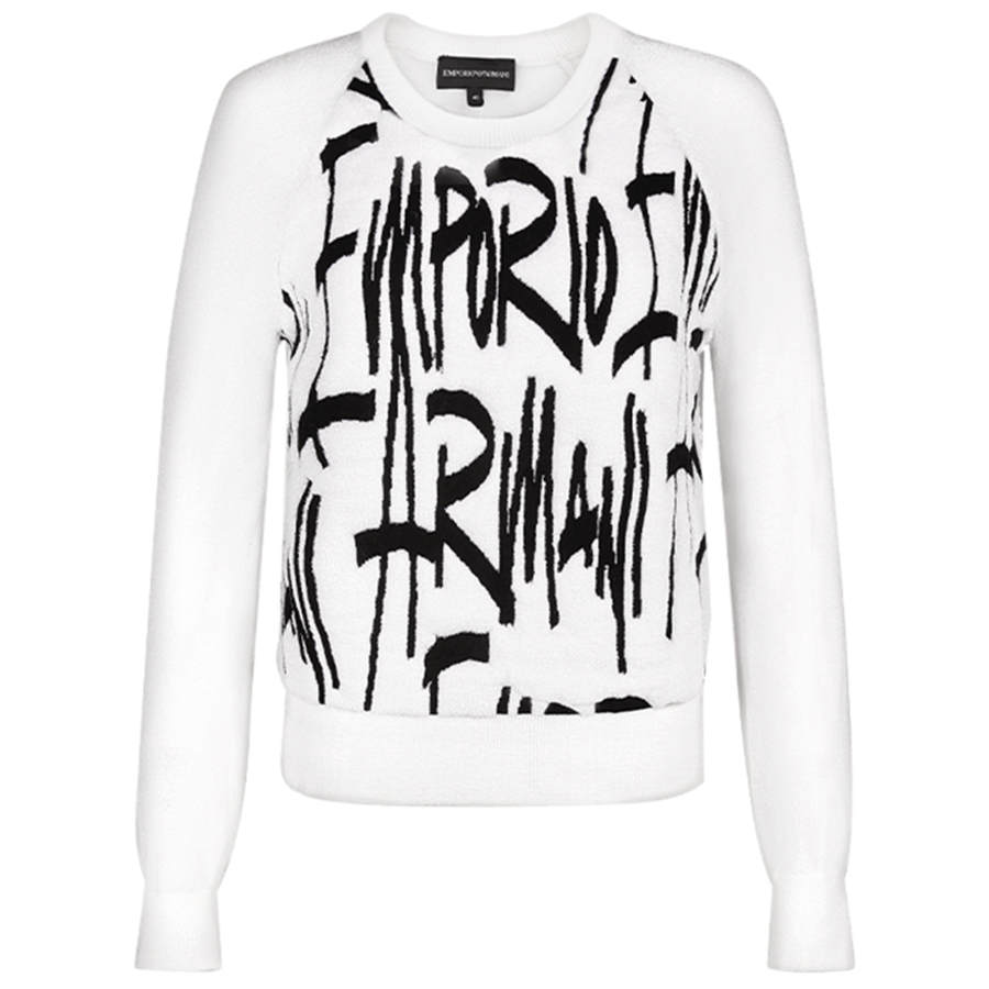 EMPORIO ARMANI Sweatshirt Women's White