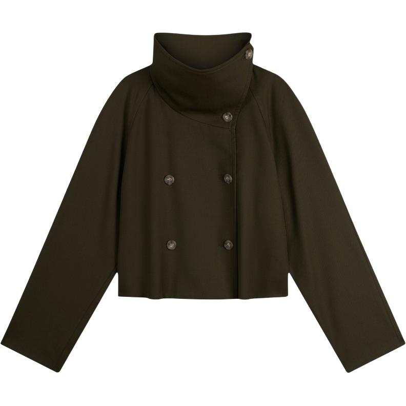 Calvin Klein Calvin Klein button high-neck short coat