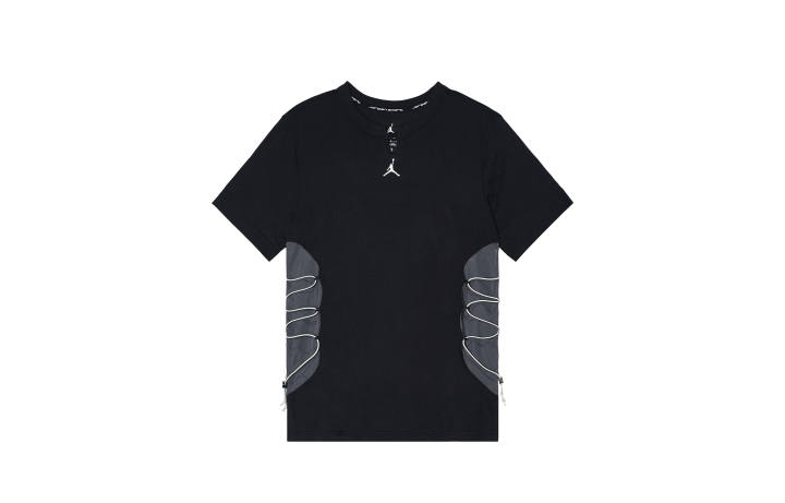 Jordan Jordan Dri FIT T Shirts Men's Black V Neck Straight Fit
