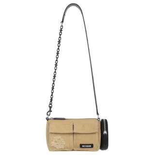WE11DONE Cotton Bucket Bag, Shoulder Bag Mini Men's Brown