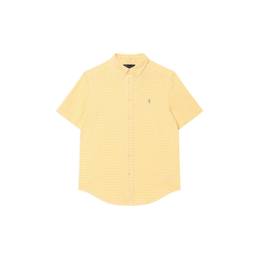 Polo Ralph Lauren Casual Shirt SS25 Yellow White Multicolor Teenagers