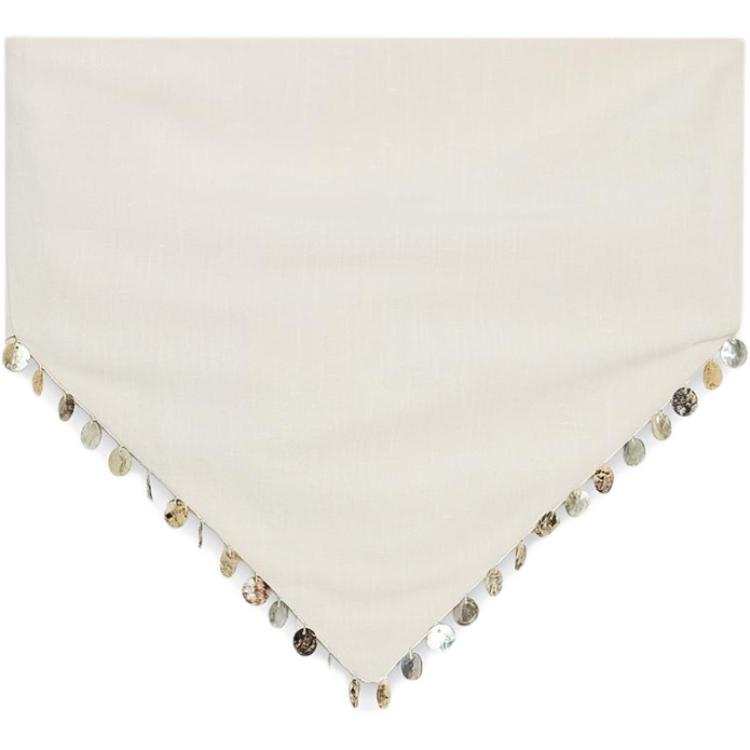 ZARA Strapless Tops Women's Beige Moderate Straight Fit